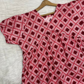 Feeding Frock Alia Cut, Free Size, Ankle Length, Tie-Up, Puff Sleeve Sleepwear in Softest Cotton Fabric (Bra Size 34"-38" | 50”-52″ length)
